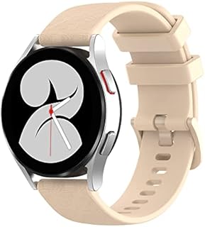 BoLuo 20mm Uhrenarmbänder für Huawei Watch GT3 42mm /Watch GT2 42mm, Silikon Ersatzband Uhrenarmband Armbänder für Coros Pace 2 /Coros Apex 42mm /Ticwatch E3 / Polar Ignite/Polar Unite (Beige)