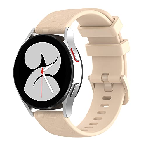 BoLuo 20mm Uhrenarmbänder für Huawei Watch GT3 42mm /Watch GT2 42mm, Silikon Ersatzband Uhrenarmband Armbänder für Coros Pace 2 /Coros Apex 42mm /Ticwatch E3 / Polar Ignite/Polar Unite (Beige)