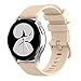 Produktbild BoLuo 20mm Uhrenarmbänder für Huawei Watch GT3 42mm /Watch GT2 42mm, Silikon Ersatzband Uhrenarmband Armbänder für Coros Pace 2 /Coros Apex 42mm /Ticwatch E3 / Polar Ignite /Polar Unite (Beige)