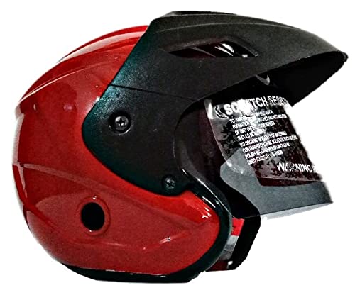 Tiger-ONE Open FACE Helmet [ Size : M ] Motorbike Helmet, Neno Cap, High Impact Shell, ISI : Approved..