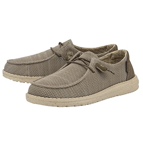 Image of HEYDUDE Women's Wendy Chambray | Women's Shoes | Women's Lace Up Loafers | Comfortable & Light-Weight