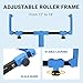 Self-Leveling Tool Kit with Rake, Spiked Roller, Spiked Shoes and 58'' Extension Pole for Epoxy Flooring and Concrete Floor Leveling (Blue)