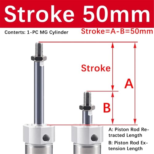 Vérin miniature double effet en acier inoxydable pour air comprimé - 3