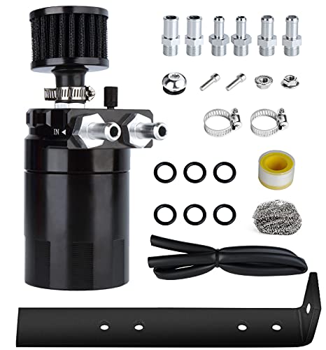 Kit de récupération d'huile universel avec reniflard aluminium et double cylindre compact 300ml