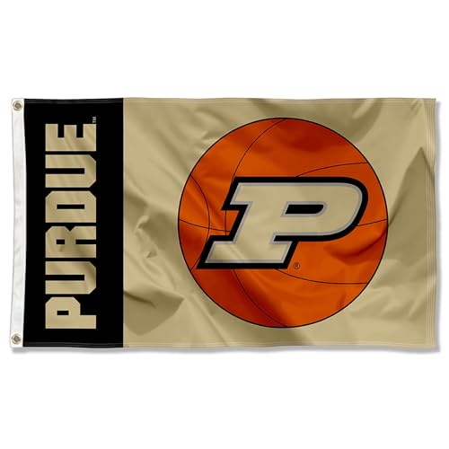 College Flags & Banners Co. Purdue Boilermakers Basketball Logo Flag
