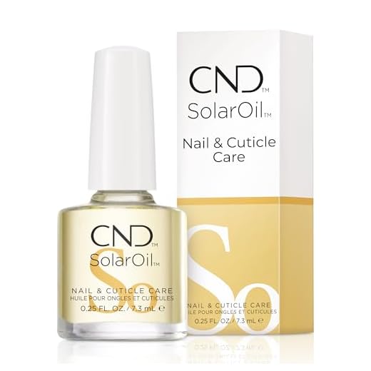 CND SolarOil Cuticle Oil, Natural Blend Of Jojoba, Vitamin E, Rice Bran and Sweet Almond Oils, Moisturizes and Conditions Skin, 0.25 fl oz