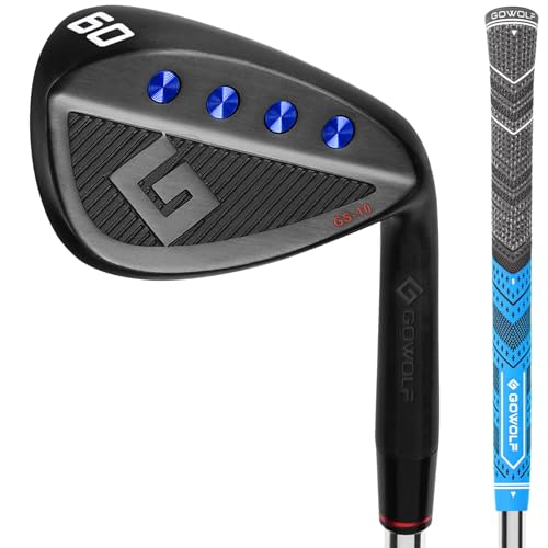 Gowolf 60 Degree Wedge Right Hand - Premium Forged Full Face Golf Wedges for Men