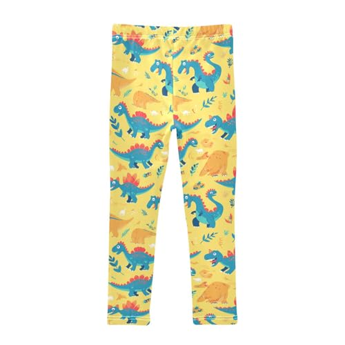 KLL Dinosaur Paradise Toddler Baby Girl Active Leggings Soft Full Length Dance Pants Gym2