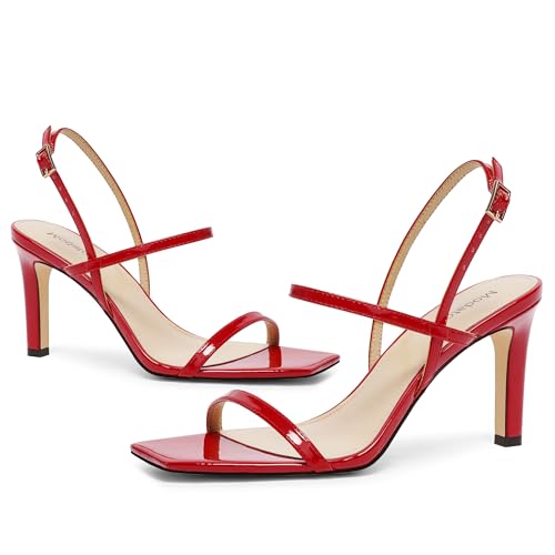Image of Modatope Womens Sandals Open Toe Strappy Sandals Ankle Strap High Heel Sandals for Women