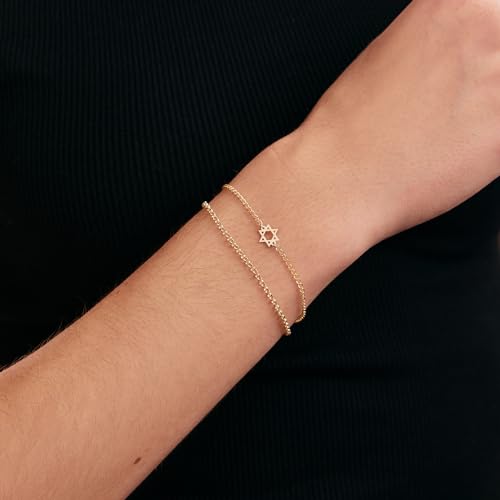 Gelin Star of David Bracelet in 14k Solid Gold4
