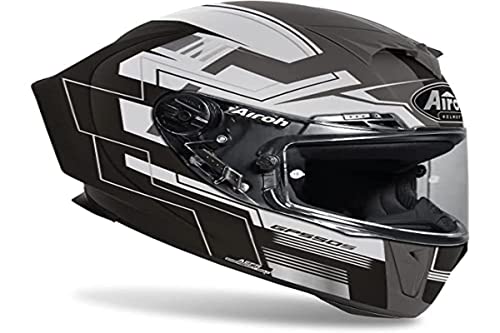HIGH PERFORMANCE COMPOSITE AIROH CASCO GP550 S CHALLENGE BLACK MATT XL