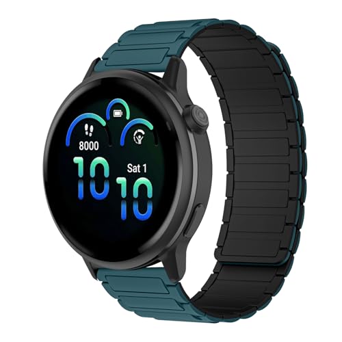 [RosMank] 20mm �o���h Garmin Forerunner 570 42mm/Forerunner 165/Vivoactive 6/Vivoactive 5 �Ή��A�K�[�~�� Garmin Venu Sq 2/Approach S50/S44