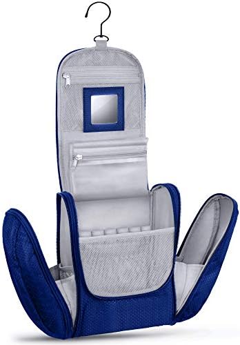Large Hanging Toiletry Bag with Mirror | Cosmetic Bag for Men and...