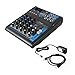 Pyle Professional Audio Mixer Sound Board Console System - 4 Channel -Bluetooth - USB MP3 Computer Input - 48V Phantom Power - Stereo DJ Studio Streaming FX 16-Bit DSP processor - PMXU43BT
