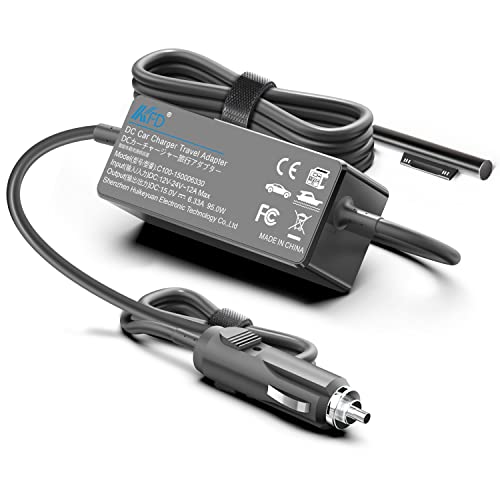 KFD 100W Chargeur de Voiture Portable pour Surface Laptop, Pro, Book, Go - Compatible avec Modèles...