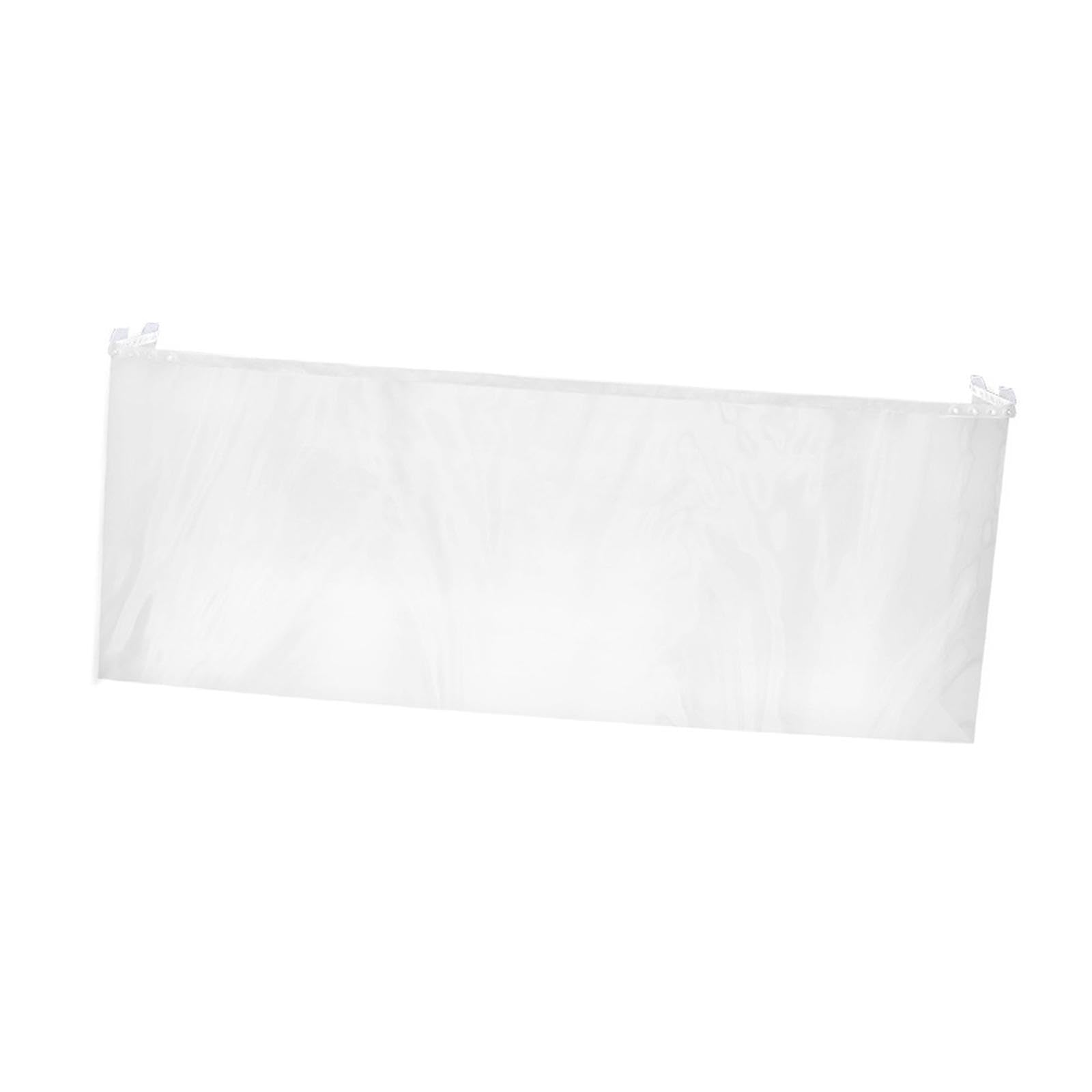Colcolo Rideau de douche transparent en EVA, résistant aux éclaboussures, pour cabines de douche et éviers de cuisine, 195 x 90 cm