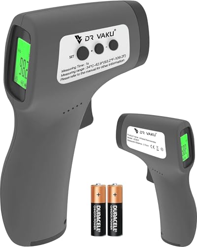 DR VAKU® Digital Thermometer For Fever Non-Contact Laser Infrared...