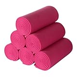 CAI TENG 6er Set Polar-Fleecedecke Tagesdecke 125 X 150 cm Kuscheldecke Oeko Tex Warm & Weich Reisedecke für Couch Hot Pink