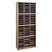 Safco Products Value Sorter Literature Organizer, 72 Compartment 7131MO,Medium Oak, Commercial-Grade Steel Shell, Fiberboard Shelves, Value-Priced