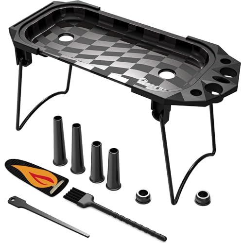 Premium Rolling Tray Set with Cone Loader and 4 Aluminum Cone Tubes Cone Filler Roller Pre Roll Machine Metal Rolling Machine for King Size 1-1/4 Size and 70mm Cones