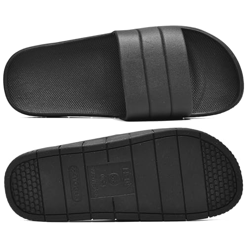 Image of clootess Shower Slide Shoes for Men and Women Home Sandal Bath Slipper Indoor House Pool College Dorm Non-Slip