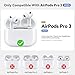 Ljusmicker for AirPods Pro 3 Case 2025 with Cleaner Kit,Soft Silicone Protective Cases for Apple AirPods Pro 3rd Generation Case for Women Men,AirPod Pro 3 Cases Cover Accessories with Keychain-Black
