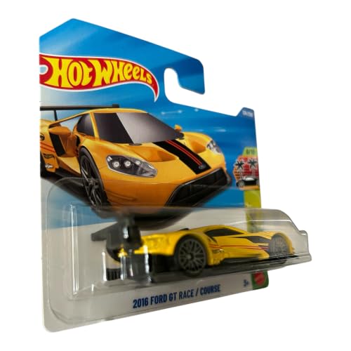 Hot Wheels 2016 Ford GT Race Amarillo 1:64 miniatura 2