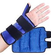 Hilph Cool Pack for Thumb Wrist Ice Pack, Cold & Heat Therapy Cooling Gloves for Hands...