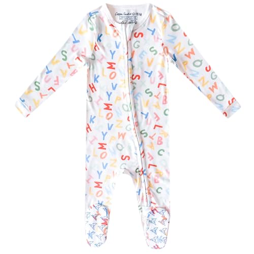 Image of Copper Pearl Baby Zip-Up Footie Pajamas - Soft Stretchy Sleep and Play Footies for Boys and Girls