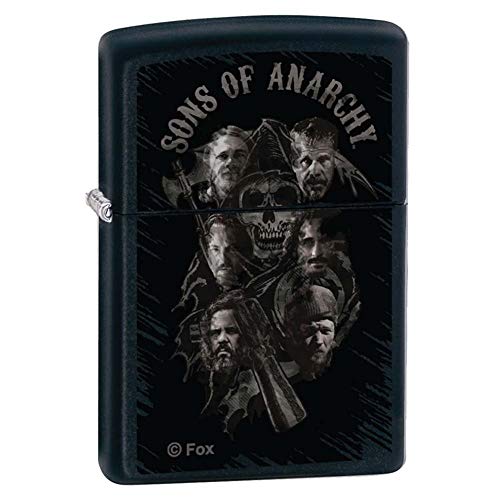 Sons of Anarchy MEN OF MAYHEM Matte Black ZIPPO LIGHTER
