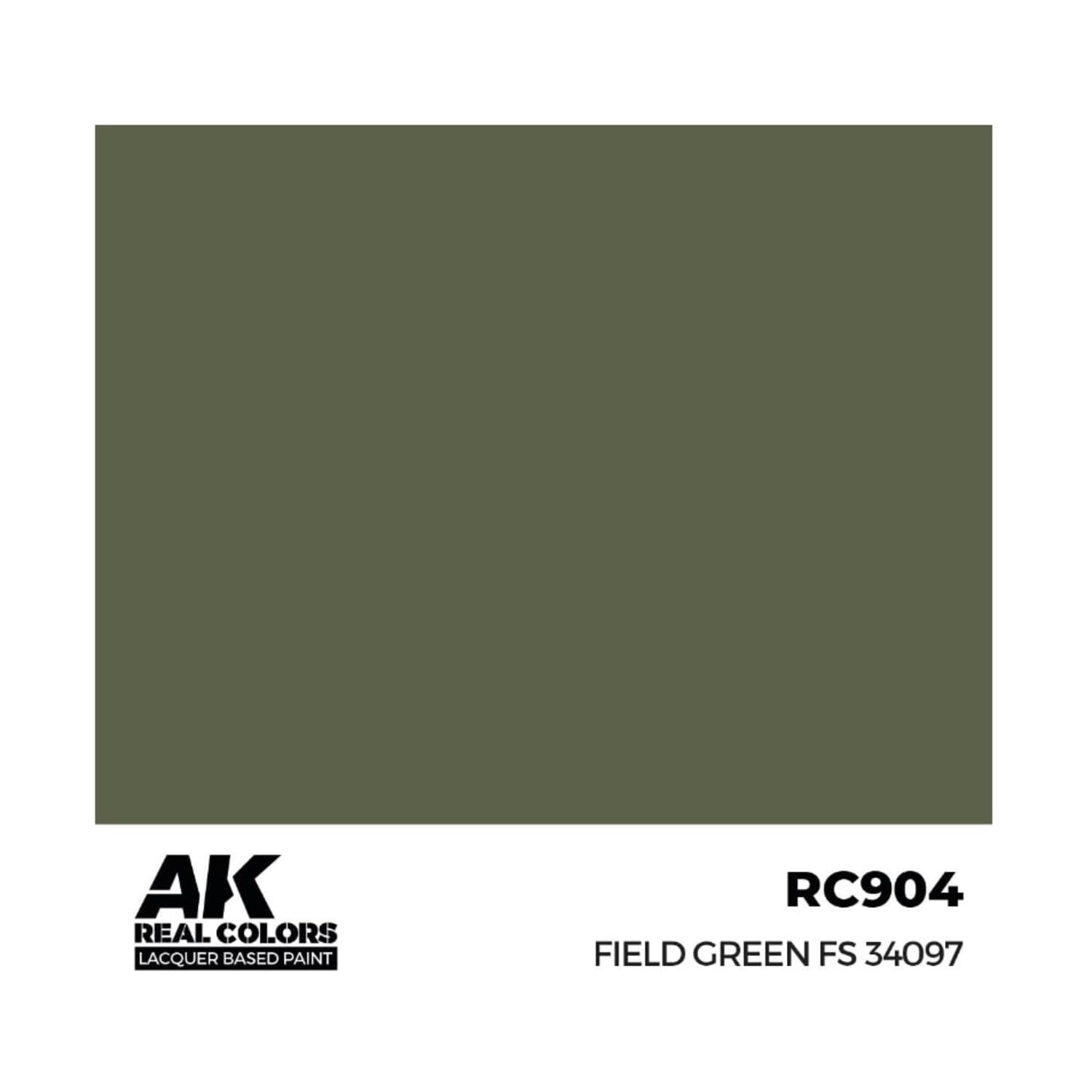Ak Interactive Green Ak Real Colors Rc904 Field Fs 34097 (17Ml) (Old Rc231)