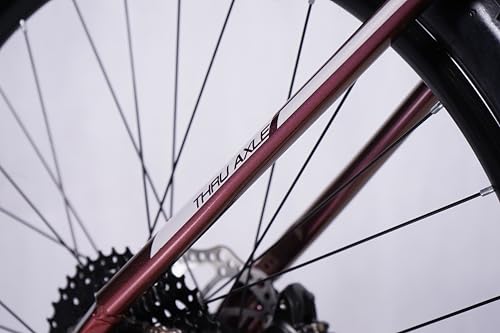 Image of United Detroit 4.2 27.5T Mountain Bike - 10-Speed Shimano Deore, SR Suntour XCM HLO Suspension, Shimano MT200 Hydraulic Disc Brakes - (Prismatic Red)