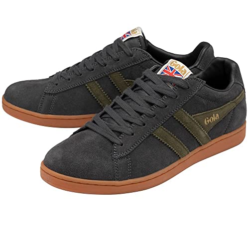 Image of Gola Equipe Suede - Sneakers for Men - Contrasting Wingflash - Heel Return - Durable Cupsole - Low Silhouette