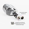Jazuaiao Dynamic Microphone with Vintage Mic Antique Nostalgic Metal Appearance for Performers and Hosts Retro Dynamic Microphone #2