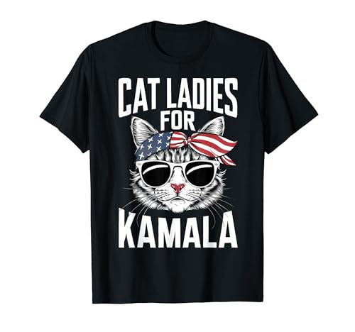 Cat Ladies para Kamala 2024 Camiseta
