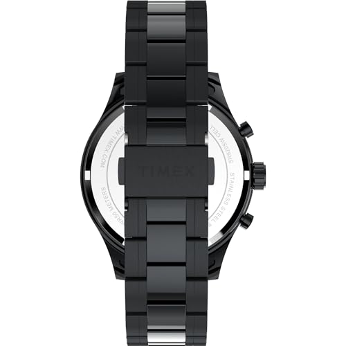 Image of TIMEX Trend Black Round Dial Analog Men's Watch - TW2Y01600UJ