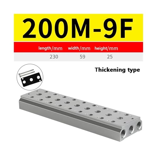 Électrovanne 4V210-08 à échappement d'air sur embase plaque double - 3