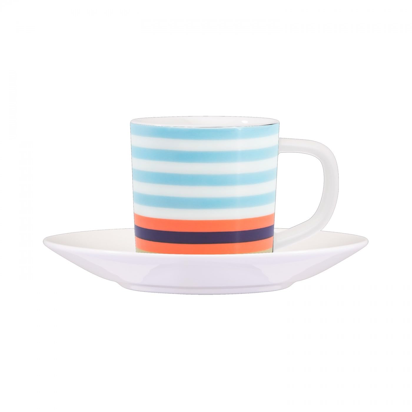 Tazza Caffè + Piattino Adelasia Azzurro - Ceramiche Siciliane Pattesi
