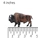 Gemini&Genius North American Bison Figurine Animal Toy, Bull Action Figure, Wildlife Play Toy for Kids, Hand Painted, Realistic and Durable Toys for Children Boys and Girls Gift