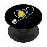 Nurse Wife Police Officer Support Cop Stethoscope Gift PopSockets PopGrip: Swappable Grip for Phones & Tablets