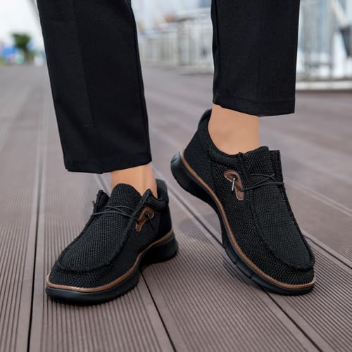 Mens Slip on Loafers Boat Shoes Non Slip Walking Shoes Fashion Sneakers for Men Comfort Lightweight Breathable Casual Office Shoes3
