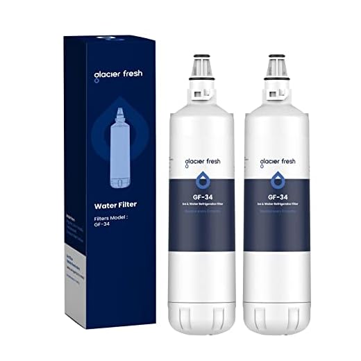 GLACIER FRESH 7012333 Ice Maker Water Filter, Compatible With Sub-Zero 7012333 Water Filter, UC-15 Ice Maker Water Filter Replacement, Manitowoc K00374 (2 Pack)