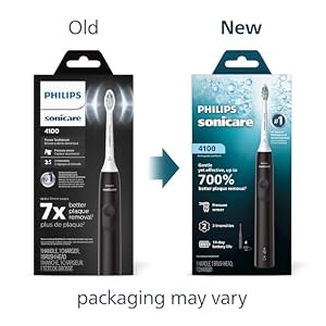 Philips Sonicare 4100 Rechargeable Electric Toothbrush, 1 Brush Head, Black — photo 2 of 6