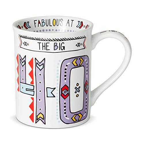 Enesco Our Name is Mud The Big 40 Cuppa Doodle Mug