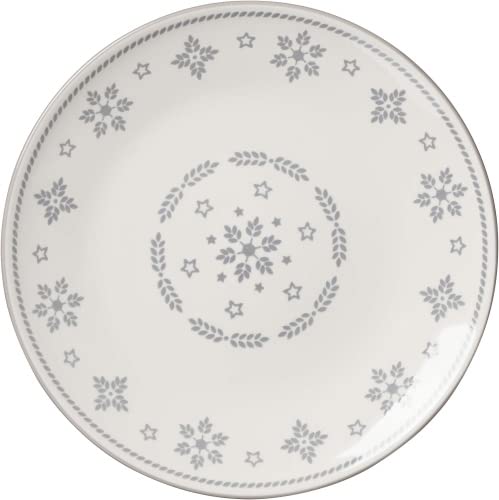 Ritzenhoff & Breker Weihnachtsgeschirr Holly Größe Speiseteller 26,5 cm Grau Holly