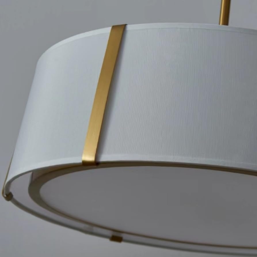 Miniatura 4 de Shrine Candelabros de tambor de iluminación, estilo moderno, lámpara colgante de tambor para espacio vital, 18 pulgadas de profundidad x 6 pulgadas,