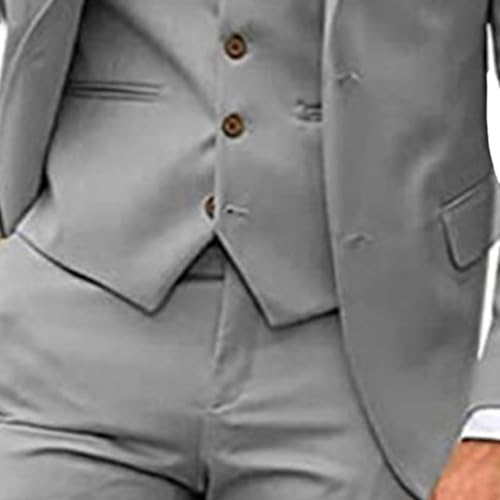 Men's Fashionable Temperament Elegant Suit Suit Three-Piece Set Slim Tuxedo Groom Best Man Banquet Tuxedo4