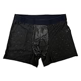 OLSSA Reef Brief Pack of 2 | Men's Brief Underwear with Quick-Dry Mesh, Lightweight & Breathable Briefs for Fitness, Swim (Large) Black