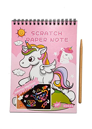 R H LIFESTYLE Spiral Scratch Black Cardboard Drawing Paper with Scratch Tool (Unicorn Design) ANC4315 (B09V5LRXTY) Amazon Price History, Amazon Price Tracker