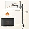 Bracwiser Single Fully Adjustable Standing Height Monitor Arm Stand Mount 800mm Tall for Monitor Computer Screen 13 15 17 19 20 22 23 24 26 27 30 32 inch VESA 75 100 MD7821 #2